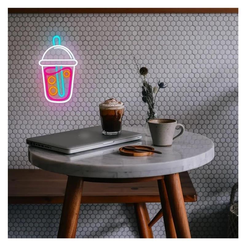 Boba-Tee Neonschild, Milchtee- – Wallpaper Coffee And Tea Bewertung und Preis
