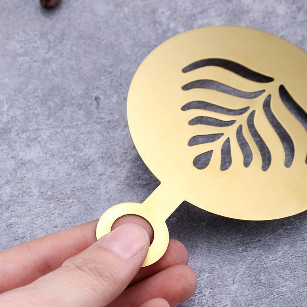 4-teiliges Edelstahl-Latte-Kaf – Coffee Stencil Art Bewertung und Preis