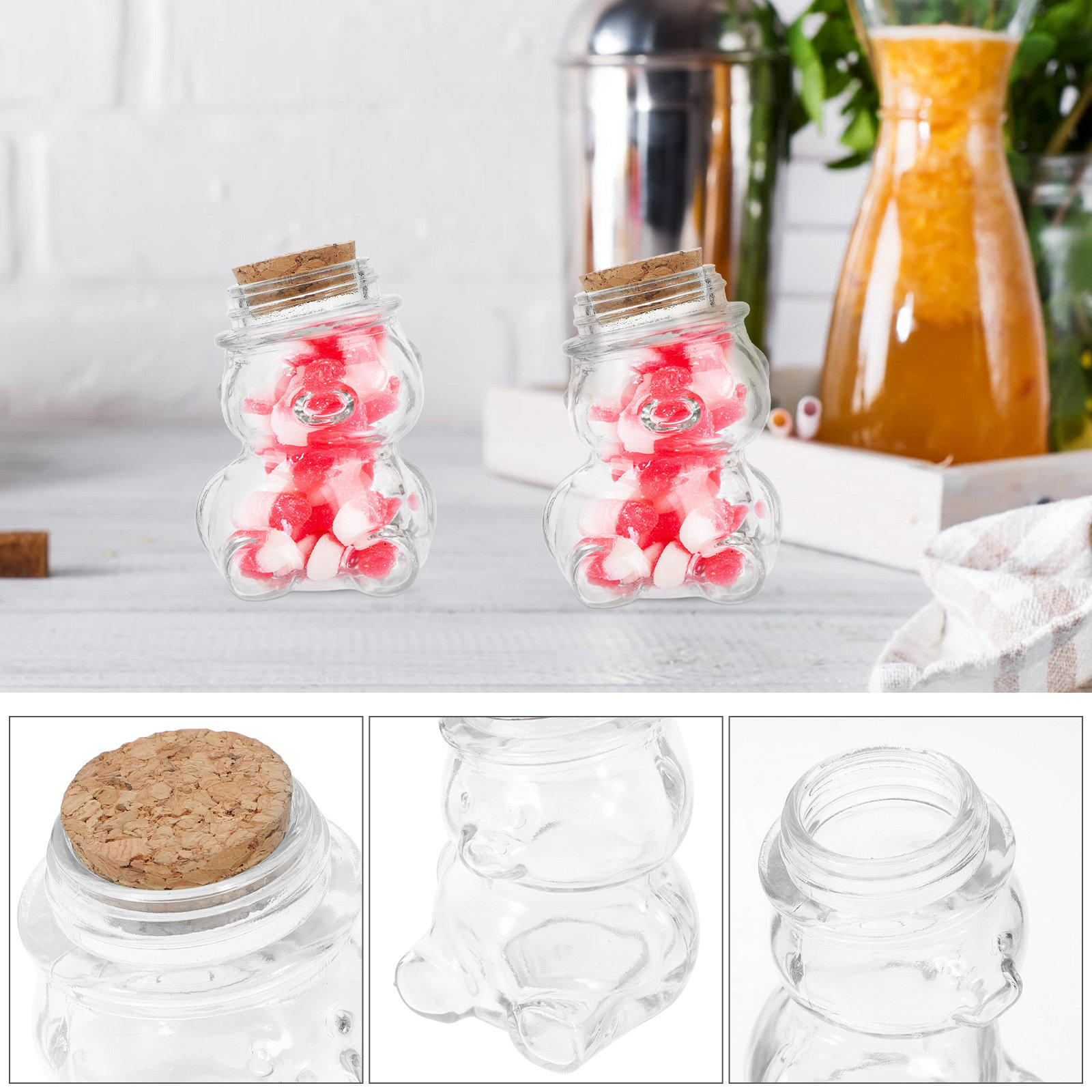 4-teiliges Glas-Bonbonglas-Set – Coffee Tea Set Bewertung und Preis