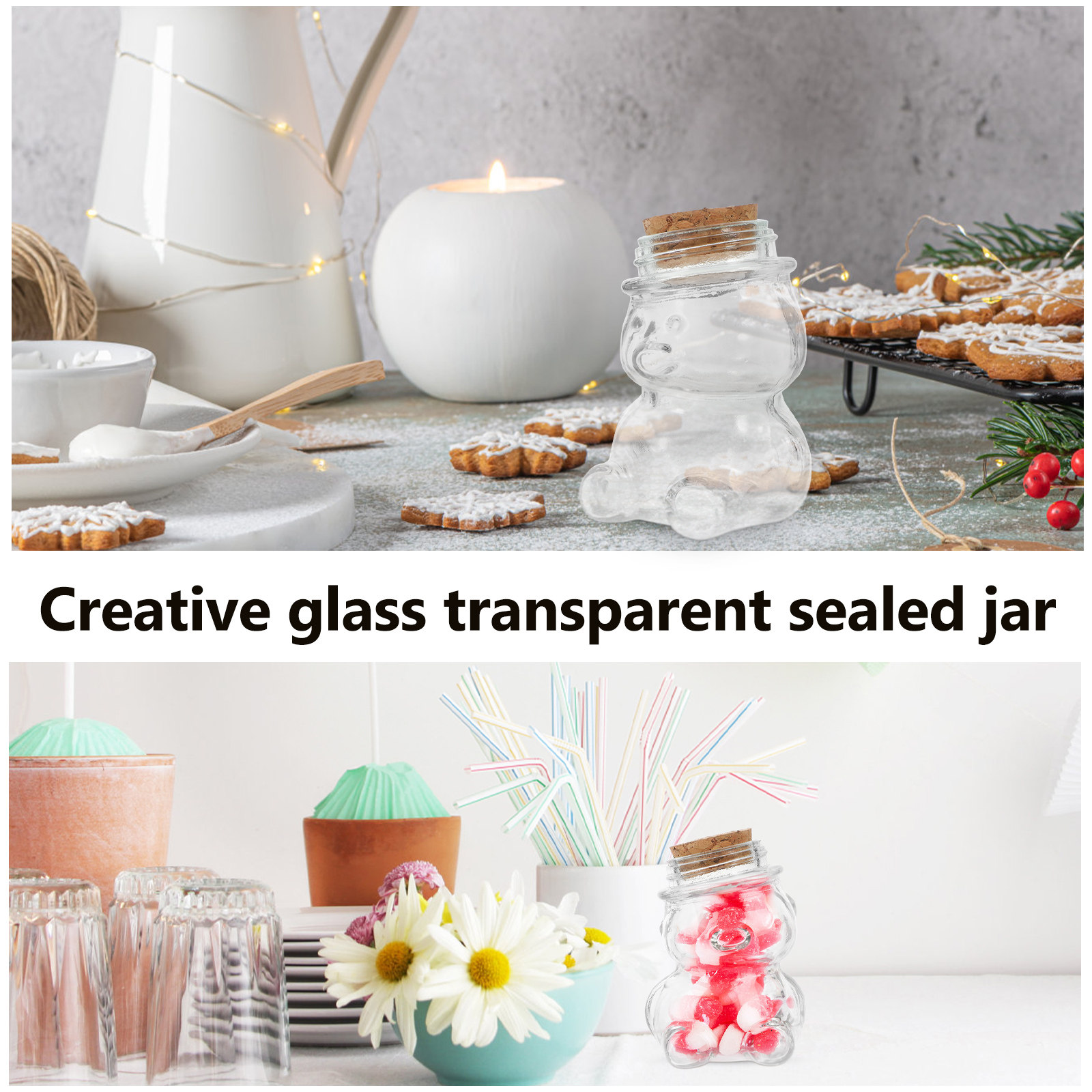 4-teiliges Glas-Bonbonglas-Set – Coffee Tea Set Bewertung und Preis