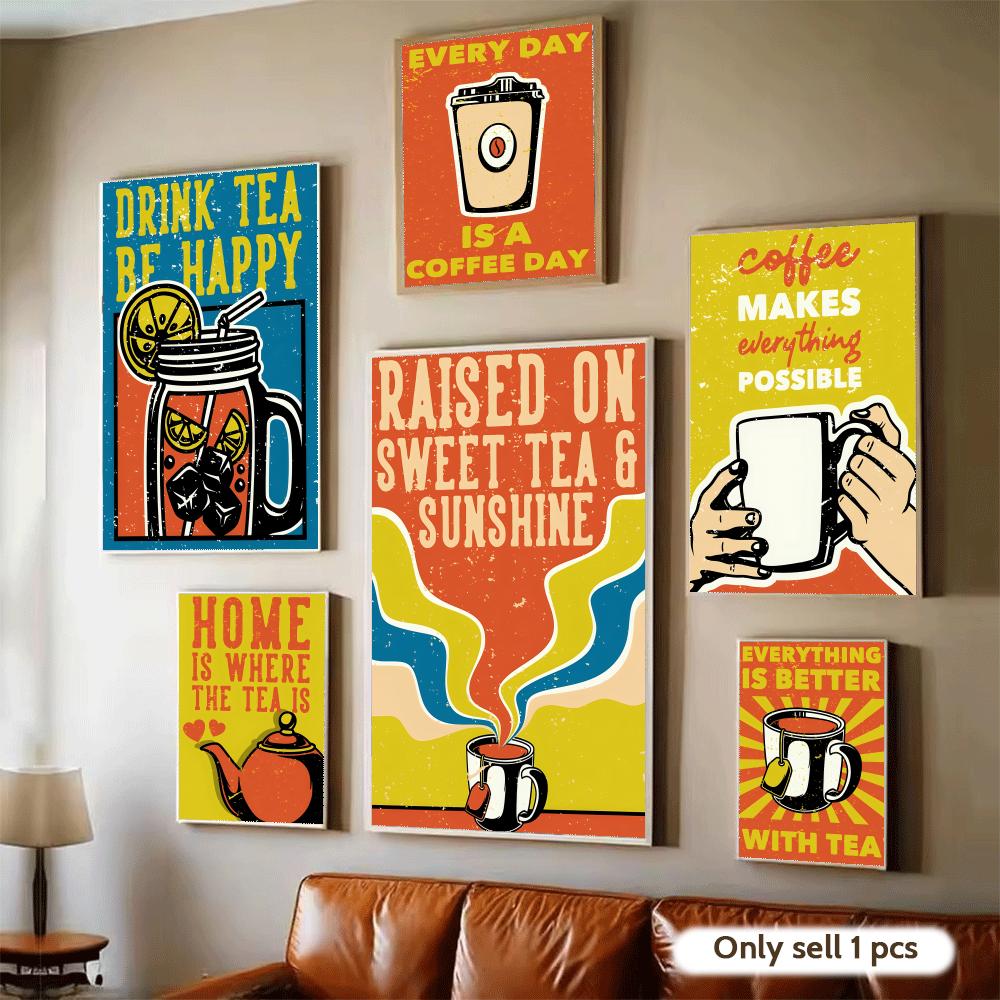 Vintage Tee- und Kaffee-Poster – Wallpaper Coffee And Tea Bewertung und Preis