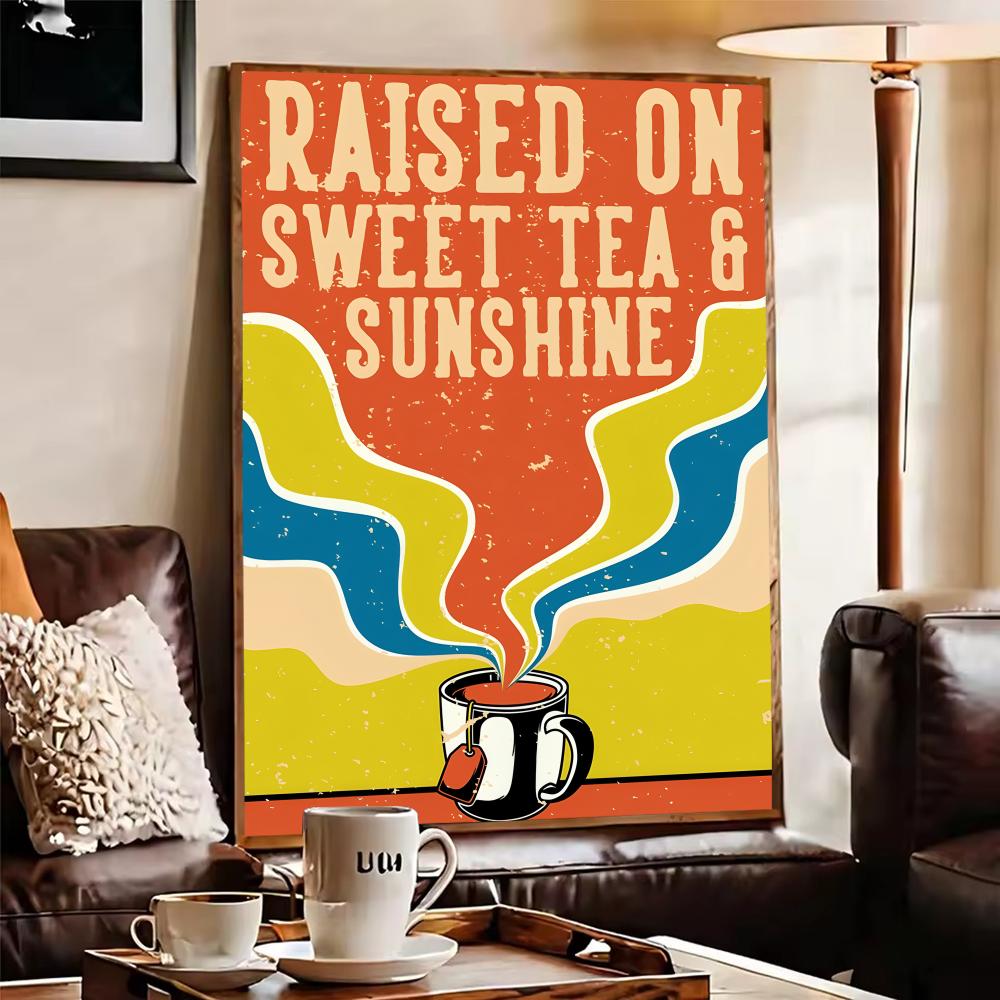 Vintage Tee- und Kaffee-Poster – Wallpaper Coffee And Tea Bewertung und Preis