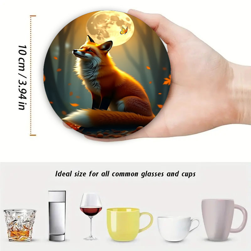 Vier Untersetzer mit geheimnis – Coffee Tea Library Bewertung und Preis