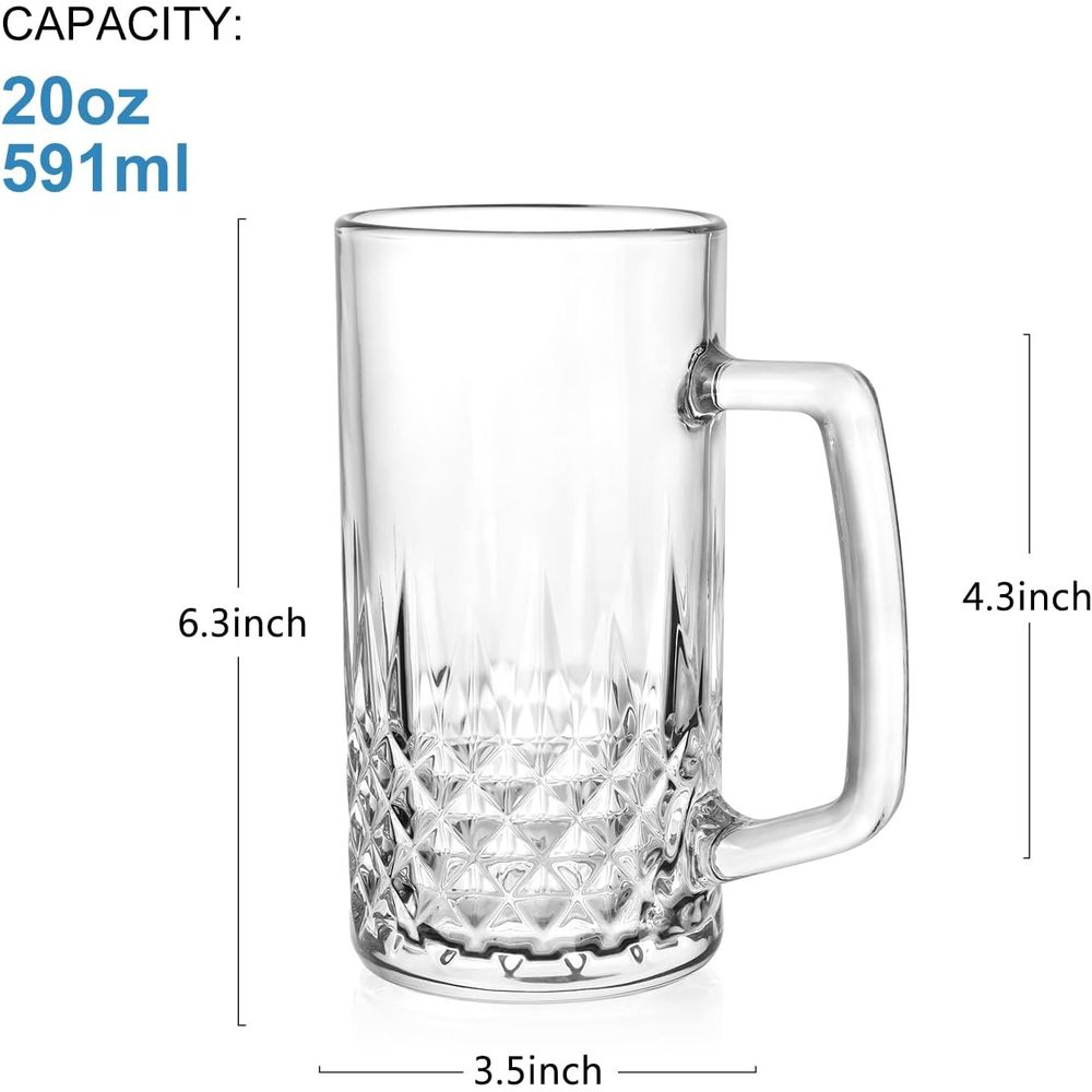 20 oz Schwere Glasbecher-Set m – Coffee Tea Set Bewertung und Preis