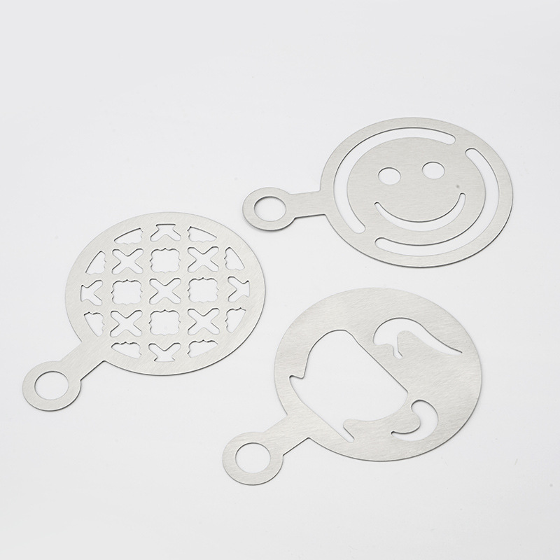 Edelstahl-Latte-Art-Schablone, – Coffee Stencil Art Bewertung und Preis