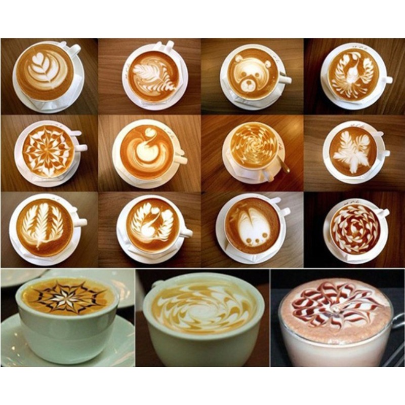 16 Stück Coffee Art Schablonen – Coffee Stencil Art Bewertung und Preis
